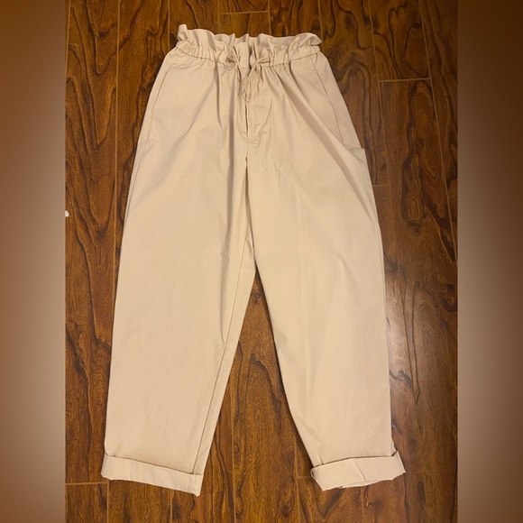 Gap paper bag pants, wmns tall size large - Picture 1 of 7